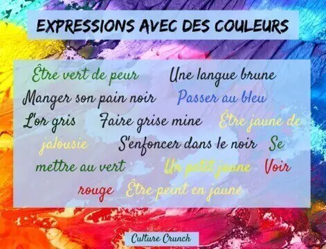 EXPRESSIONS AVEC DES COULEURS : Le Français, Une Langue Colorée ...